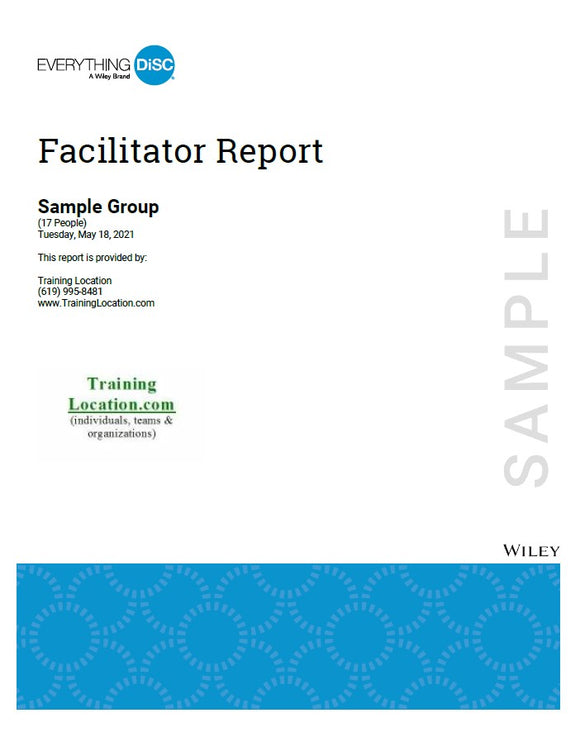 Everything DiSC Workplace® - Facilitator Report