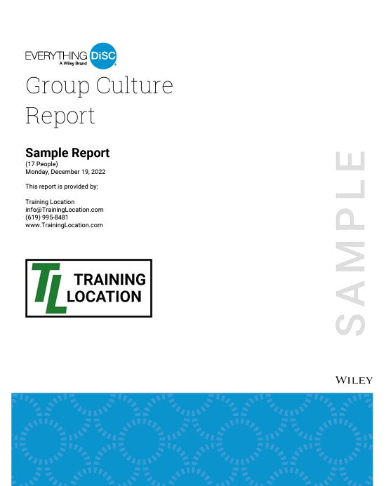 Everything DiSC® Productive Conflict - Group Culture Report (Online)