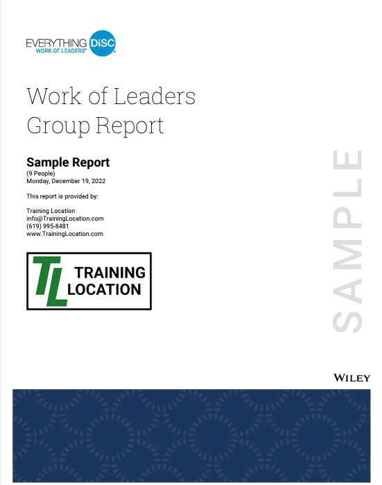 Everything DiSC Work of Leaders® Group Culture Report (Online)