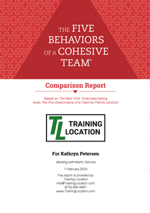 Five Behaviors® Personal Development Profile - Comparison Report (Online)
