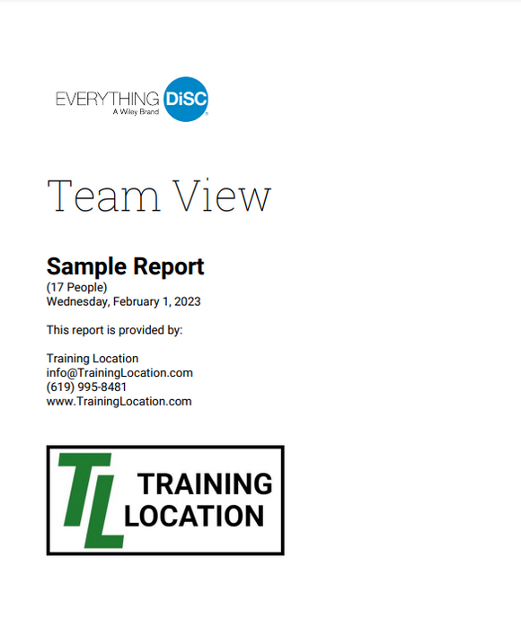 Everything DiSC Work of Leaders® Team View (Online)
