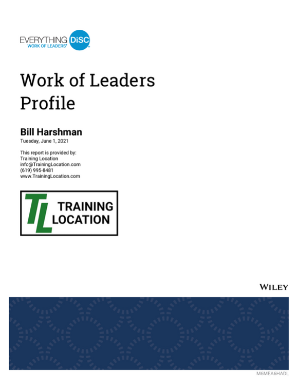 Everything DiSC Work of Leaders® - Profile (Online)